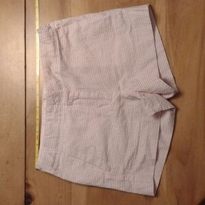 Crewcuts pink and white striped size 8 little girl shorts.